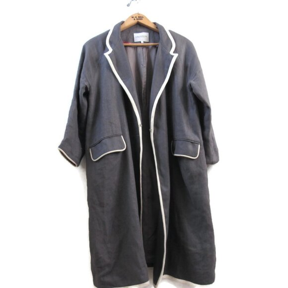 Emerson Fry Fitted Linen Blazer Jacket - Picture 4 of 9